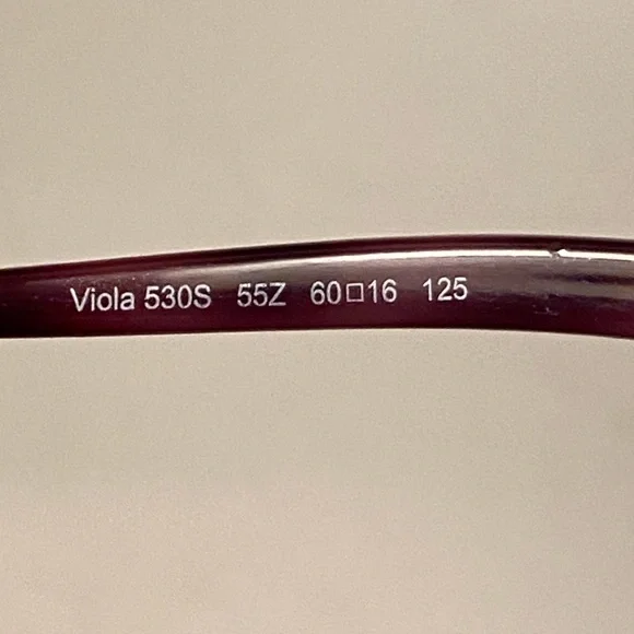 Roberto Cavalli Viola 530S 55Z Purple Silver Sunglasses 60  display picture 3